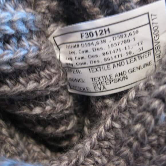 NWOT Sz 8 Ugg Women's Classic Cardy Knit Winter Boots Grey - Picture 15 of 16